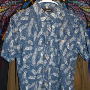 Coastal M Feather Button Down